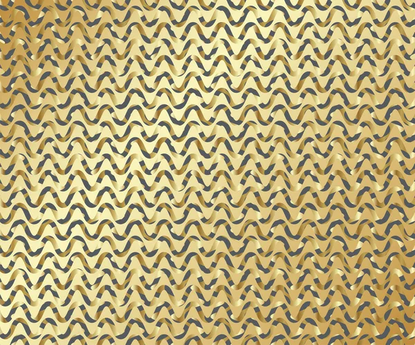 ジグザグの金線の背景 シェブロン ジグザグ パターン 要旨波のテクスチャ — ストックベクタ