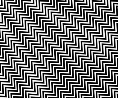 Dalga, zigzag çizgileri. Beyaz arka planda siyah dalgalı çizgi. vektör illüstrasyonu