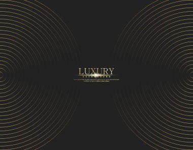 Soyut vektör çemberi yarım ton siyah arkaplan. Gradyan retro çizgi desen tasarımı. Tek renkli grafikler. Ses dalgası için daire çiz. vektör illüstrasyonu