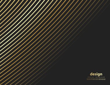 Soyut altın rengi lüks dalga arkaplanı. Tasarımınız için basit bir doku. gradyan arkaplan. Web siteleri, posterler, afişler, EPS10 vektörü için modern dekorasyon