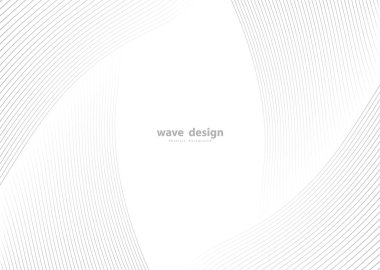 Soyut arkaplan, fikirleriniz için vektör şablonu, monokromatik çizgi dokusu, dalgalı çizgi dokusu
