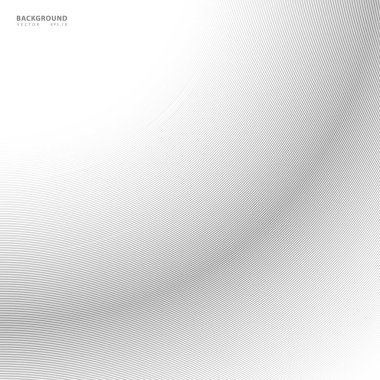 Soyut arkaplan, fikirleriniz için vektör şablonu, monokromatik çizgi dokusu, dalgalı çizgi dokusu