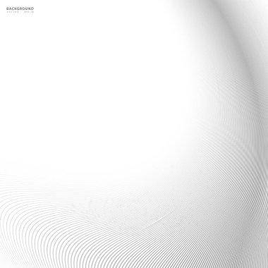 Soyut arkaplan, fikirleriniz için vektör şablonu, monokromatik çizgi dokusu, dalgalı çizgi dokusu