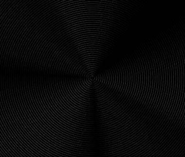 Eşmerkezli daire. Ses dalgası için resim. Soyut çember çizgisi deseni. Siyah beyaz grafikler. EPS10 - Görüntü