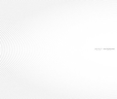 Eşmerkezli daire. Ses dalgası için resim. Soyut çember çizgisi deseni. Siyah beyaz grafikler. EPS10 - Görüntü