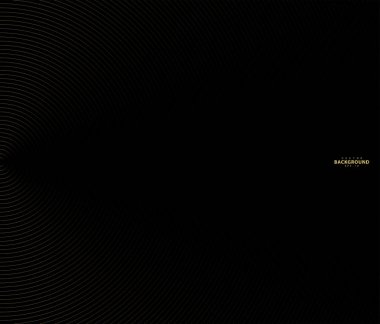 Eşmerkezli daire. Ses dalgası için resim. Soyut çember çizgisi deseni. Siyah beyaz grafikler. EPS10 - Görüntü