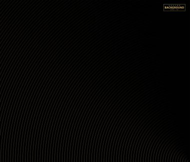 Eşmerkezli daire. Ses dalgası için resim. Soyut çember çizgisi deseni. Siyah beyaz grafikler. EPS10 - Görüntü