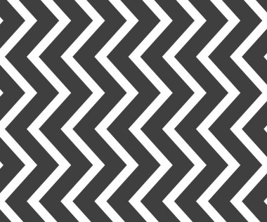 Siyah ve beyaz zigzag sembolü. Basit ve modern vintage arka plan. Web tasarımı, tebrik kartı, tekstil, Eps 10 vektör illüstrasyonu