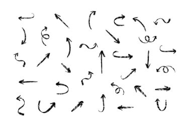 Ok el çizimi set, yön, navigasyon, imleç