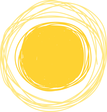 El çizimi güneş ikonu. Komik karalama güneşi