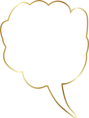 Altın konuşma balonu lüks simgesi, diyalog, metin, sohbet