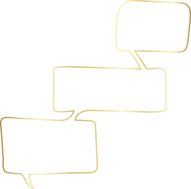 Altın konuşma balonu lüks simgesi, diyalog, metin, sohbet