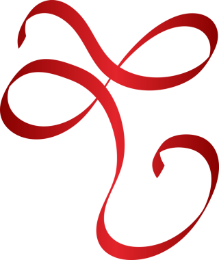 Kırmızı kurdele desenleri, hediye, sevgililer günü kartı, doğum günü.