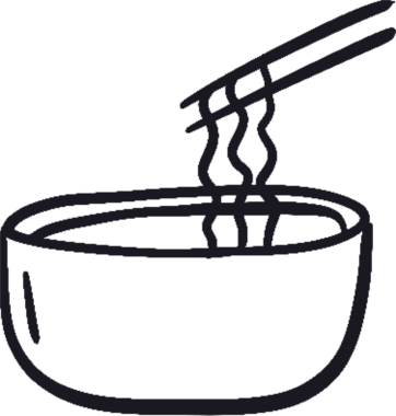 Yiyecek içecek çizimi. Tasarım ögeleri