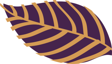 Tropik yapraklar elle çizilmiş tasarım elementleri