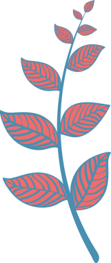 Tropik yapraklar elle çizilmiş tasarım elementleri