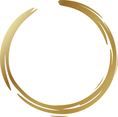 Altın daire çizgisi fırça takımı. Tasarım elementi