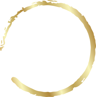 Altın daire çizgisi fırça takımı. Tasarım elementi