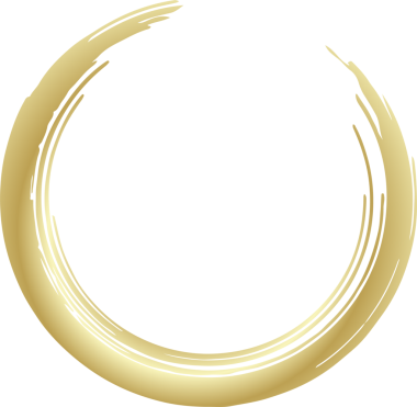 Altın daire çizgisi fırça takımı. Tasarım elementi