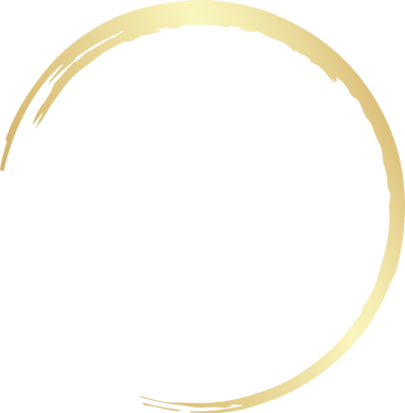 Altın daire çizgisi fırça takımı. Tasarım elementi