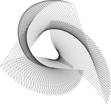 Kare logodaki dinamik çizgiler, sembol, simgeler, monogram