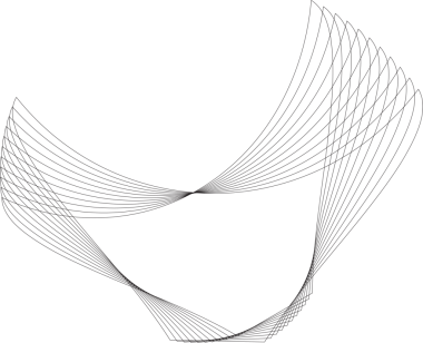 Kare logodaki dinamik çizgiler, sembol, simgeler, monogram