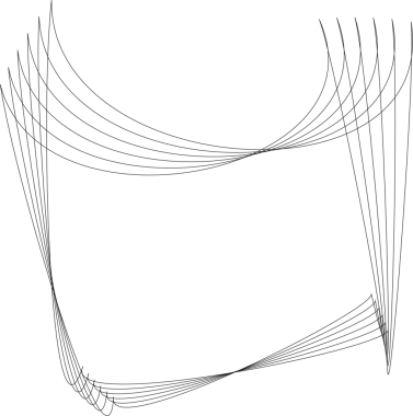 Kare logodaki dinamik çizgiler, sembol, simgeler, monogram