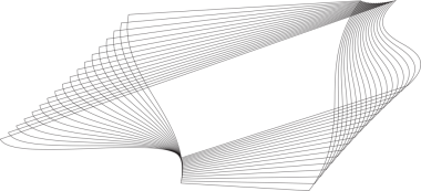 Kare logodaki dinamik çizgiler, sembol, simgeler, monogram