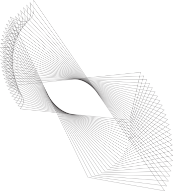 Kare logodaki dinamik çizgiler, sembol, simgeler, monogram