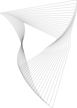 Kare logodaki dinamik çizgiler, sembol, simgeler, monogram