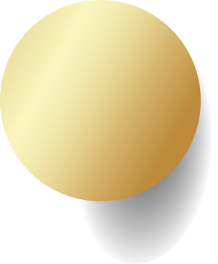 Yuvarlak düğme, altın daire çerçeve ve parlak ışık efektiyle