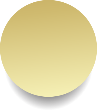 Yuvarlak düğme, altın daire çerçeve ve parlak ışık efektiyle