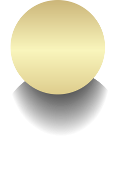 Yuvarlak düğme, altın daire çerçeve ve parlak ışık efektiyle