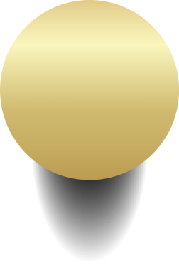 Yuvarlak düğme, altın daire çerçeve ve parlak ışık efektiyle