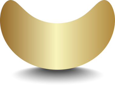 Yuvarlak düğme, altın daire çerçeve ve parlak ışık efektiyle