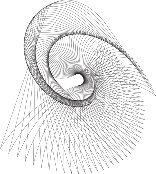 Kare logodaki dinamik çizgiler, sembol, simgeler, monogram