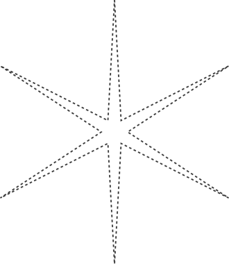 Yıldız çizgi element tasarımı
