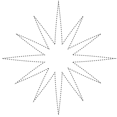 Yıldız çizgi element tasarımı