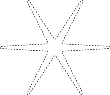 Yıldız çizgi element tasarımı
