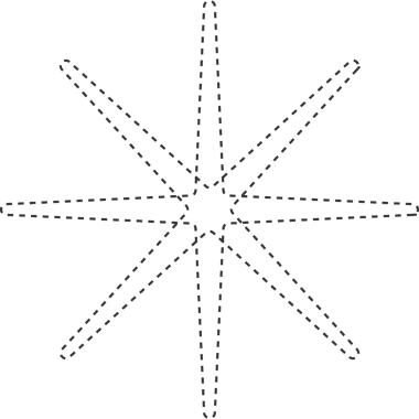 Yıldız çizgi element tasarımı