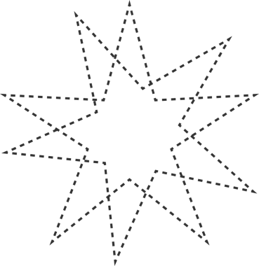 Yıldız çizgi element tasarımı
