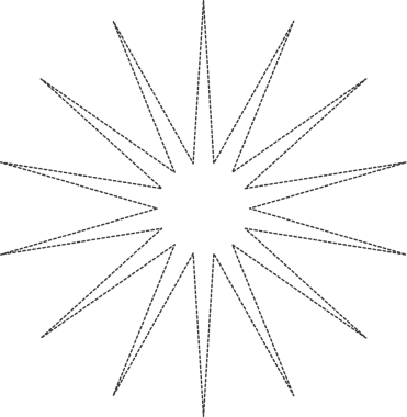 Yıldız çizgi element tasarımı
