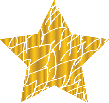 Çeşitli altın yıldızlar. Tasarım için elementler