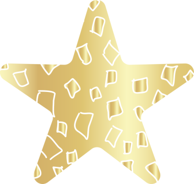 Çeşitli altın yıldızlar. Tasarım için elementler