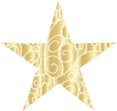 Çeşitli altın yıldızlar. Tasarım için elementler