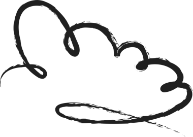 Bulut fırçası darbeleri, tebeşir, mürekkep, kalem