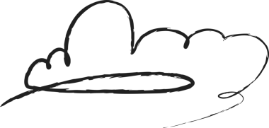 Bulut fırçası darbeleri, tebeşir, mürekkep, kalem