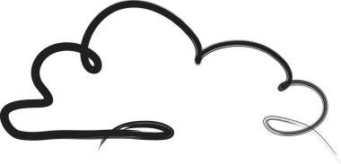 Bulut fırçası darbeleri, tebeşir, mürekkep, kalem