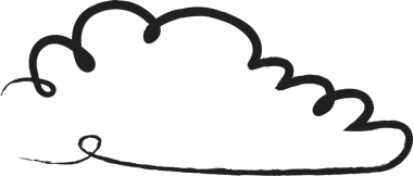 Bulut fırçası darbeleri, tebeşir, mürekkep, kalem