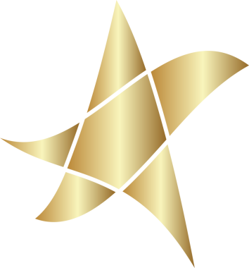 Tatil tasarımı ögesi için altın yıldız simgesi